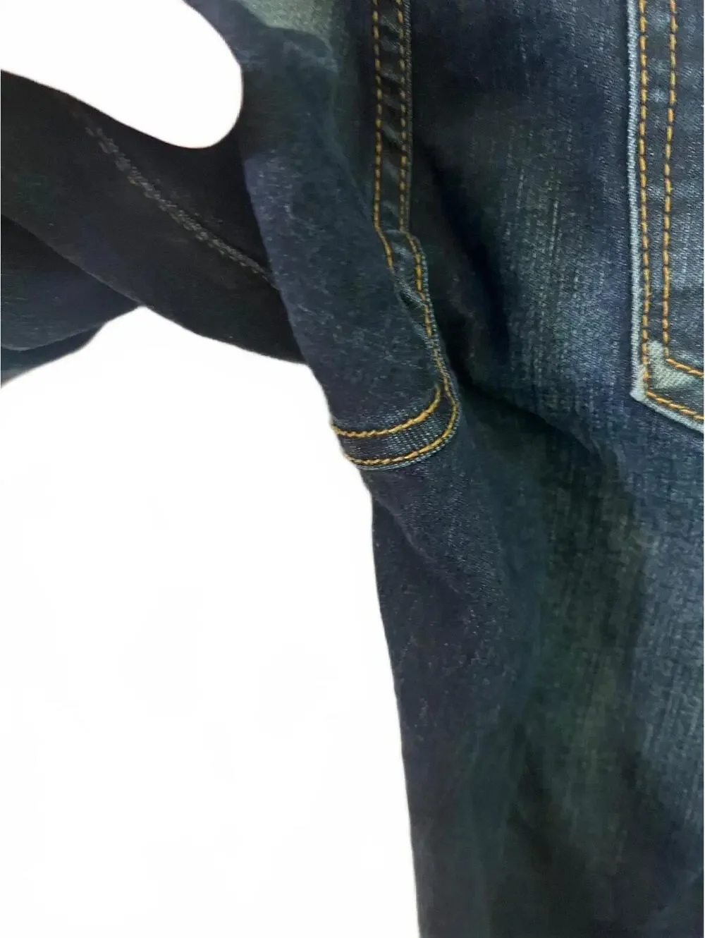 Valabasas Jeans Men's 40 Dark Wash Distressed Paint Splatter Skinny Button Fly